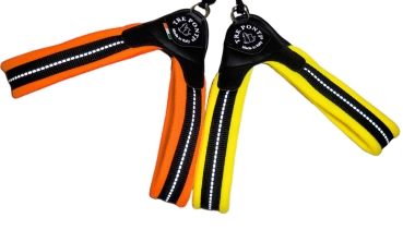 Tre Ponti Geschirr Easy Fit Soft Fleece orange Click-Verschluss reflektierende Naht Serie MP031
