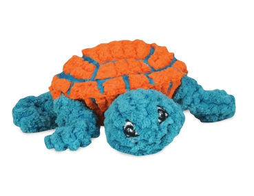 HuggleHounds Ruff-Tex Dude the Turtle orange / blau