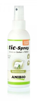 ANIBIO tic-Spray 150ml Zecken + Flöhenschutz für Hunde